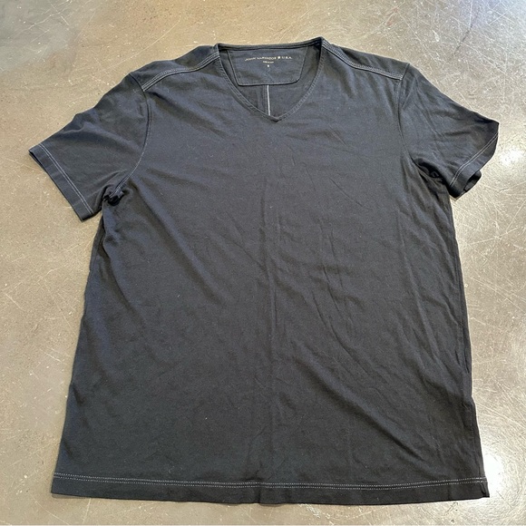 John Varvatos USA - Faded Black - V-Neck Men's Tee - Small - Picture 3 of 6